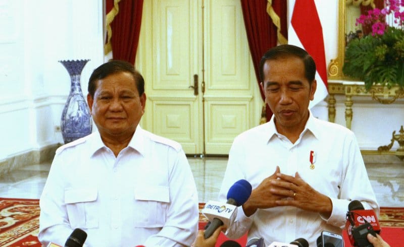 Tawa Lebar Prabowo Usai Bertemu Jokowi di Istana disebut Pertanda Baik