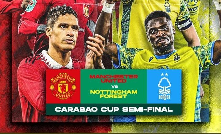 Ini Link Live Streaming Pertandingan MU vs Nottingham Forest Semfinal Leg Kedua Carabao Cup