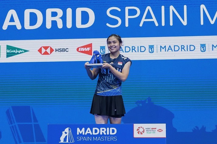 Madrid Spain Master 2023 : Gregoria M Tanjung keluar sebagai Juara Taklukkan Pusarla Shindu