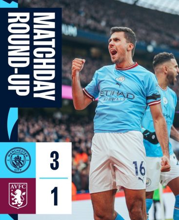 Hasil Akhir Manchester City vs Aston Villa: Cityzens Menang 3-1, Arsenal Mulai Was-was