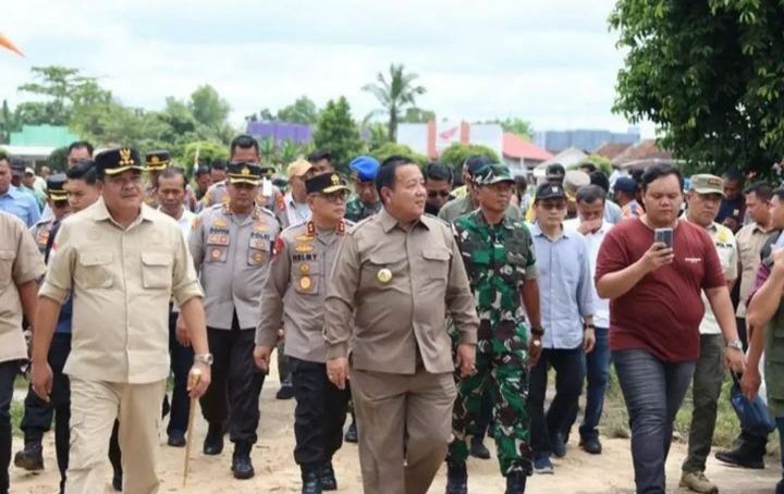 Pejabat Lampung Sibuk Benahi Infrastruktur, Usai Jokowi Akan Kunjungi Jalan