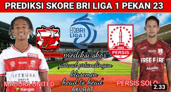 Prediksi Skor Madura United vs Persis Solo Hari Ini: Lengkap Susunan Pemain dan Statistik Tim