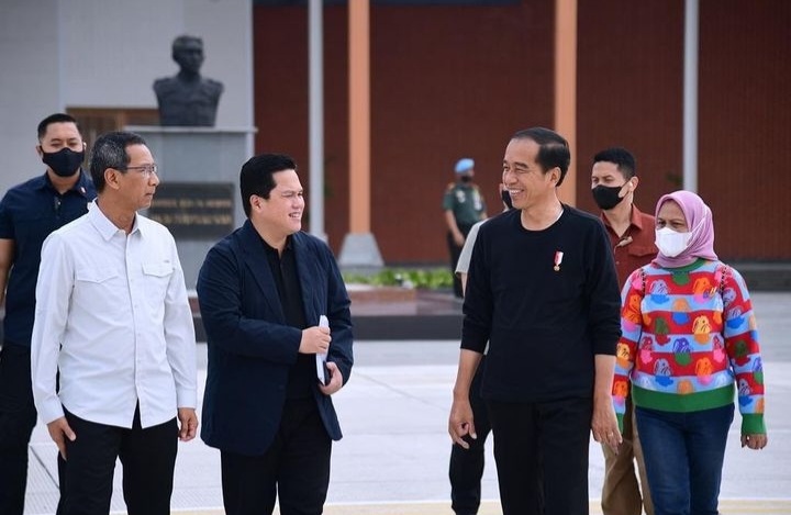 Erick Thohir dan Budi Hartono Kawal Jokowi Mudik ke Solo