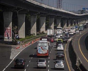 Informasi Jalur Mudik, Waspadai Bottleneck di Persimpangan Tol MBZ