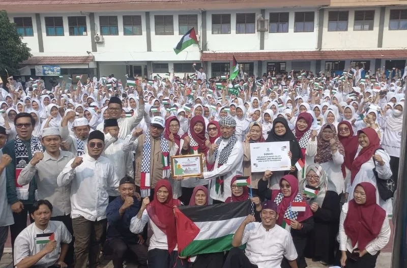 45 Sekolah di Kota Tangerang Galang Dana Rp371 Juta untuk Palestina