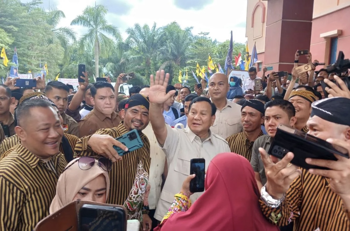 Prabowo Sambangi Provinsi Jambi, Disambut Tarian Reog Ponorogo