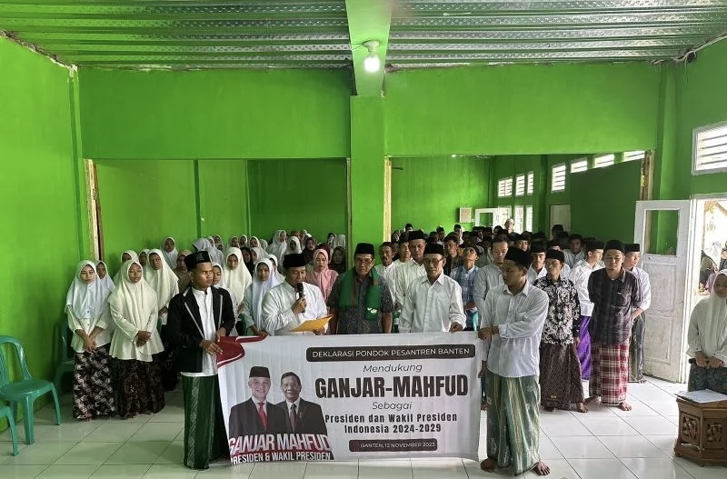 Ponpes di Banten Deklarasi Dukung Ganjar-Mahfud untuk Pemilu 2024