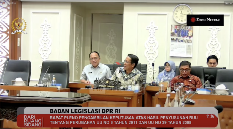 Baleg DPR Tunggu Surpres untuk Bahas RUU Kementerian Negara