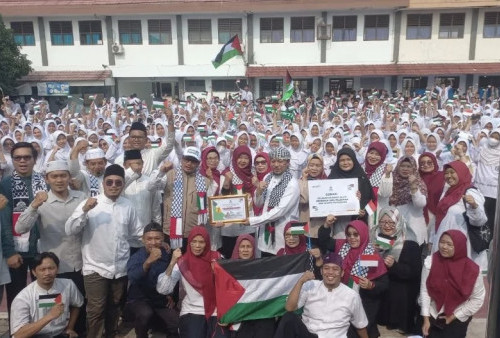 45 Sekolah di Kota Tangerang Galang Dana Rp371 Juta untuk Palestina