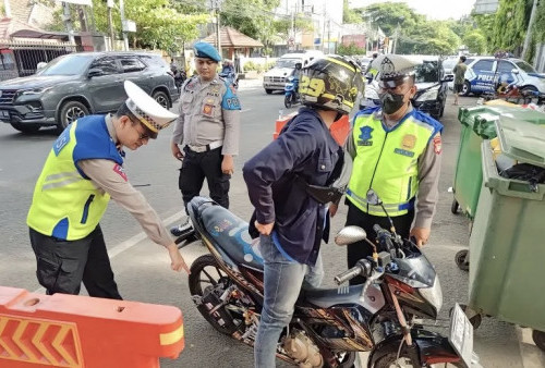 Polres Metro Tangerang Kota Tindak 81 Pengendara Sepeda Motor yang Modif Knalpot Brong