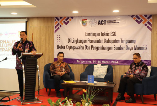 Sekda Kabupaten Tangerang Membuka Bimtek ESQ, Harap ASN Tingkatkan Kepemimpinan Adaptif