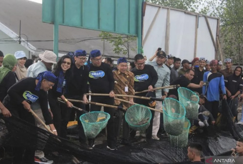 Panen Gebyar Program Smart Fisheries Village di Wilayah Kasemen Kota Serang