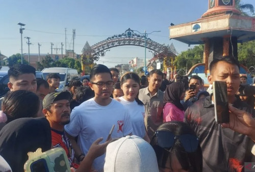 Kaesang Ajak Warga Tidak Golput di Alun-Alun Jepara