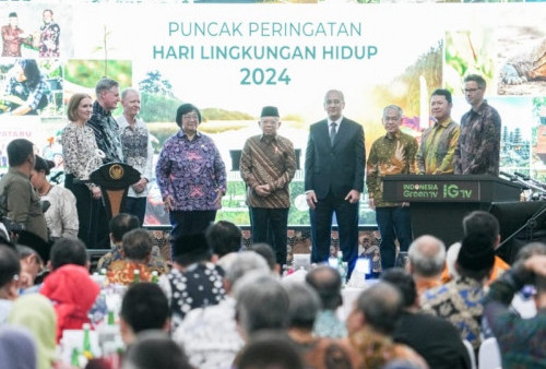 Puncak Peringatan HLH 2024, Ma'ruf Amin Ajak Elemen Bangsa Perkuat Komitmen Jaga Lingkungan