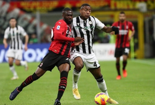 Udinese vs AC Milan, Rossoneri Menang Dramatis 3-2 dalam Lanjutan Liga Italia